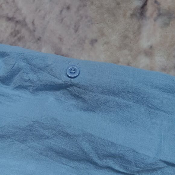 HOTOUCH Oversized Button Down Shirt Dress With Pockets Long Sleeve Tunic Size L - Picture 11 of 11